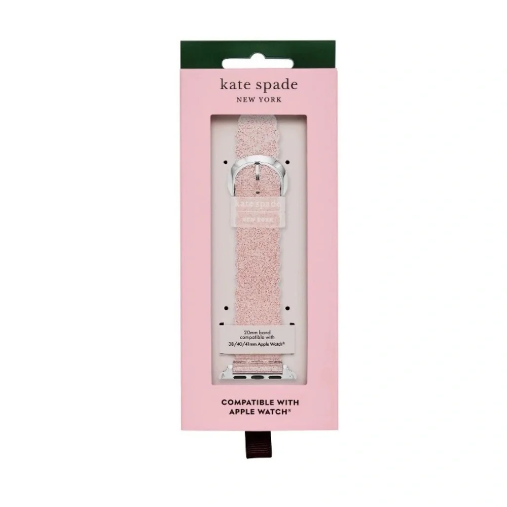 Kate Spade New York Apple Watch Band Rose Glitter Adjustable 38/40mm 90's